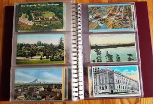 180 Vintage Post Cards in Post Card Binder(HP09)