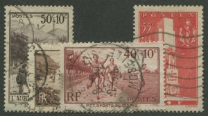 FRANCE #B60-B62, B73 USED