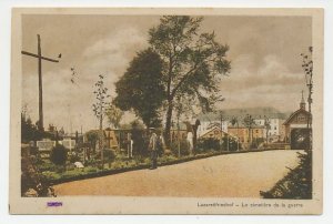 Fieldpost postcard Germany / France 1915 Hospital cemetery Laon - WWI