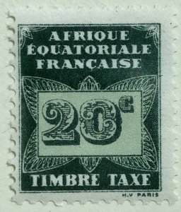 AlexStamps FRENCH EQUATORIAL AFRICA #J3 VF Mint 