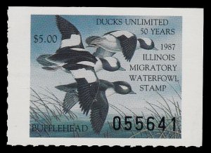 Illinois #13 1987 Hunting Permit Stamp MNH
