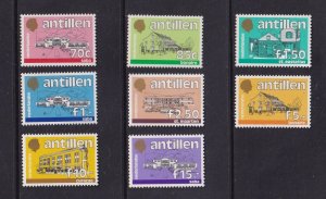 Netherlands Antilles #543A-555  MNH  1985-89 government buildings