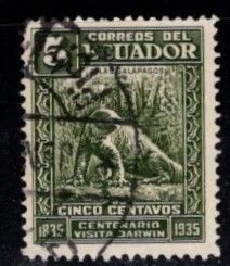 Ecuador - #341 Galapagos Land Iguana - Used