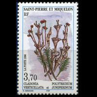 ST.PIERRE 1996 - Scott# 625 Lichen Set of 1 NH