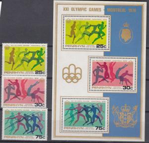 Penrhyn Island -1976 Olympic Games Sc# 81/83a - MNH (566)