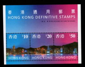 Hong Kong Scott 776-778 = 778a MNH** souvenir sheet of 3 CV$21