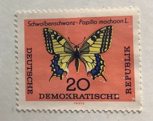 Germany DDR 1964 Scott 685 used - 20pf,  Butterfly