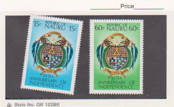 Nauru 1978 Independence, MNH Scott #159-160,SG168-SG169