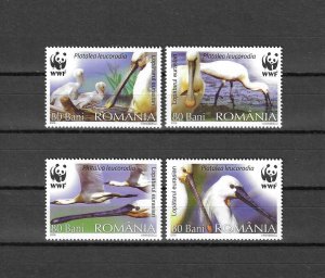 ROMANIA 2006 WWF SG 6731/4 MNH