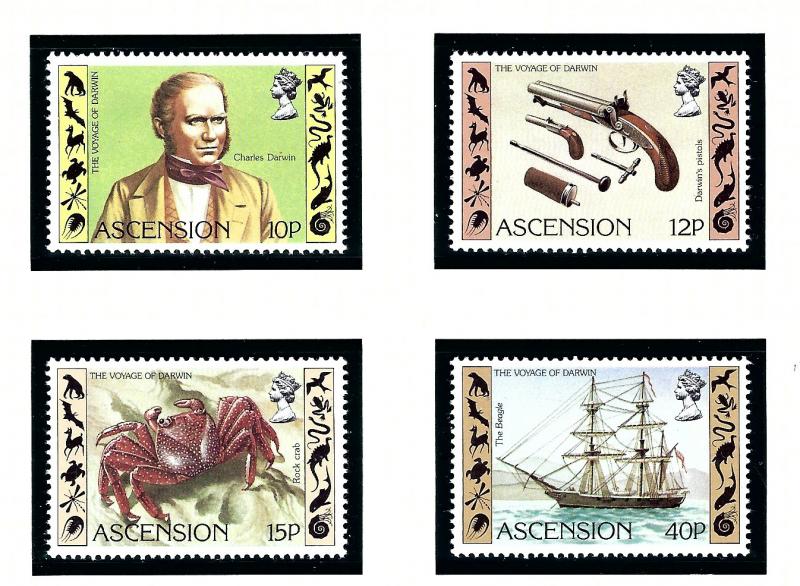 Ascension 305-08 MNH 1982 Charles Darwin