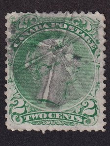 Canada, Scott 24, Used, Blue Green