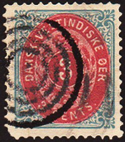 Danish West Indies Scott 6 Used.