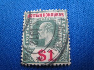 BRITISH HONDURAS 1906  -  SCOTT # 69  USED     (b21) 
