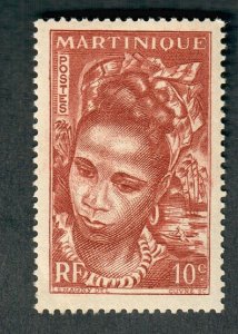Martinique #217 Mint Hinged single