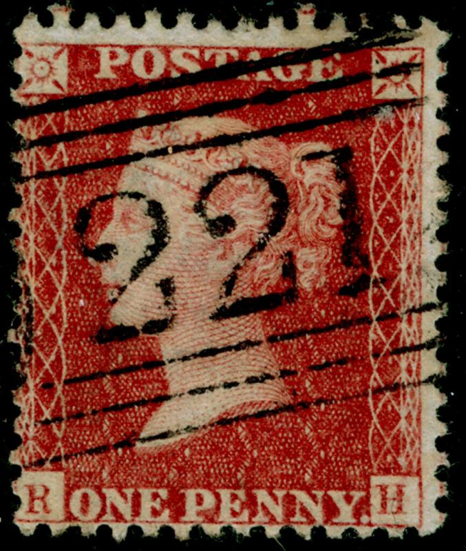 SG40, 1d rose-red PLATE 43, LC14, FINE USED. Cat £18. RH