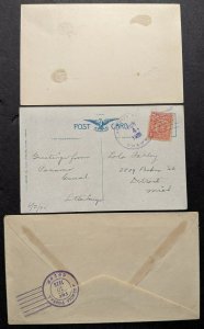 EDW1949SELL : PANAMA Collection of 10 covers & 3 Post cards. Very interesting.