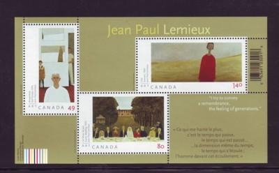 Canada Sc2068 2004 Jean Paul Lemieux stamp souvenir sheet mint NH