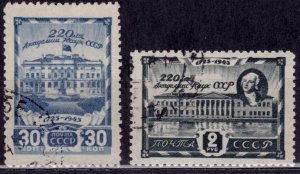Russia, 1945, Academy of Sciences, sc#967-968, used