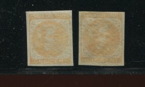 Confederate States 14 & 14a Mint Stamps (Bx 3571) 