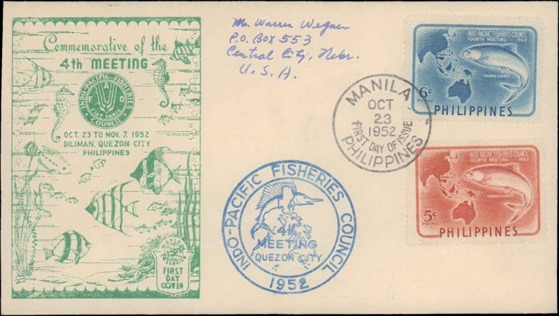 Philippines, Worldwide First Day Cover, Fish