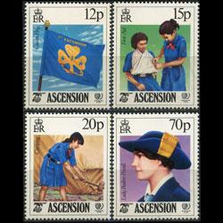 ASCENSION 1985 - Scott# 377-80 IIY and Guides Set of 4 NH