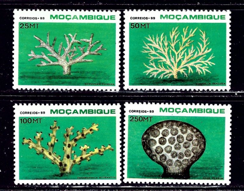 Mozambique 1080-83 MNH 1989 Coral    (ap2245)