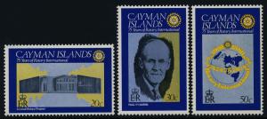 Cayman Islands 434-6 MNH Rotary International, Architectrue, Paul Harris, Map