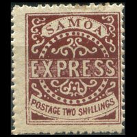 SAMOA 1879 - Scott# 7 Express 2s LH