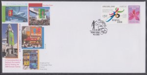 Hong Kong 2001 Beijing's Successful Olympic Bid Stamp Set on FDC