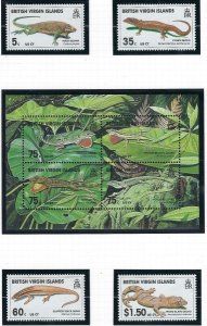 British Virgin Is 903-07 MNH 1999 Lizards (ak2301)