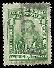 Colombia - #340 - USED - SCV-0.25