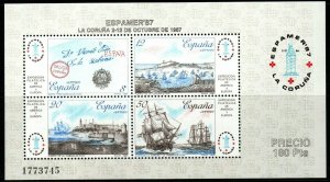 SPAIN SGMS2930 1987 ESPAMER 87 STAMP EXHIBITION MNH