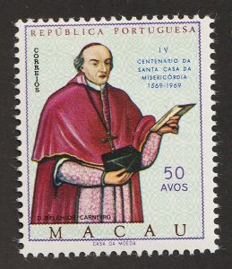 1969 Macau Sc# 420 . Bishop D. Belchoir Carneira. MNH postage stamp Cv$7.50