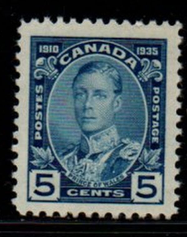 Canada Sc 214 1935 5 c Prince of Wales stamp mint NH