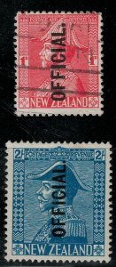 New Zealand 1927-1928 SC O55-O56 Used Set