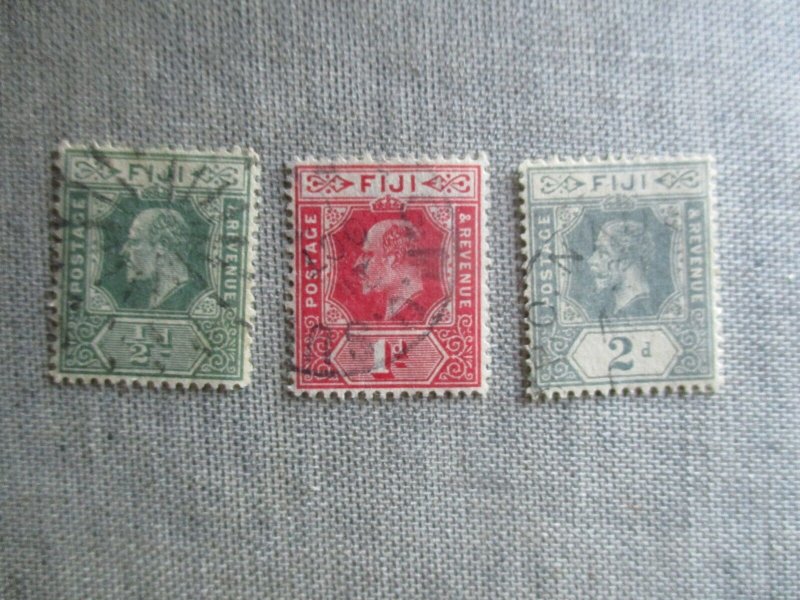 Fiji,  Scott# 80-82, used