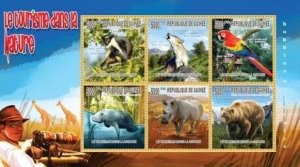 Guinea - Flora & Fauna - 6 Stamp  Sheet  7B-1288