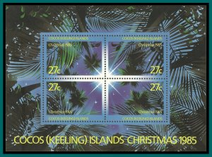 Cocos 1985 Christmas, MS MNH #151,SGMS151