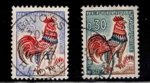 FRANCE Scott 1024-1024B Used Gallic Cock stamp set