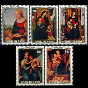 COOK IS. 1983 - Scott# 749-53 Raphael Paintings Set of 5 NH