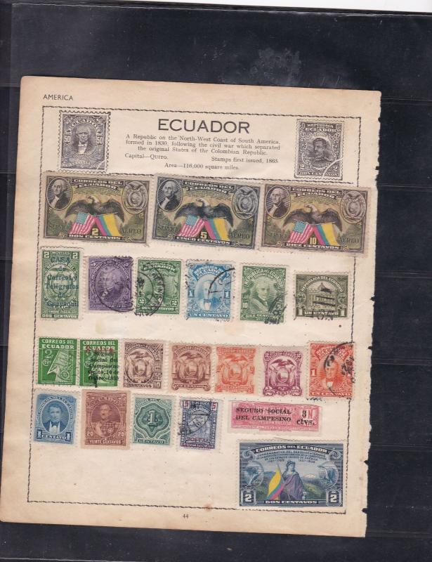 ecuador stamps page ref 17001