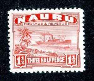 7548 BCX Nauru 1937 Scott# 19a MLH*