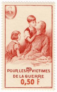 (I.B) France (Great War) Cinderella : PTT War Victims Fund 50c