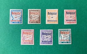 MADAGASCAR J1-7 MH No GumComplete Set (See description)