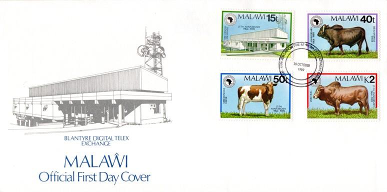 Malawi - 1989 African Development Bank FDC SG 821-824