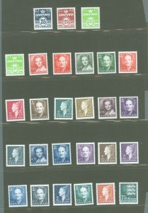 Denmark #883-909  Single (Complete Set) (Queen)