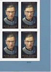 U.S.#5821 Ruth Bader Ginsburg 66c Plate Block of 4, MNH. P# B11111