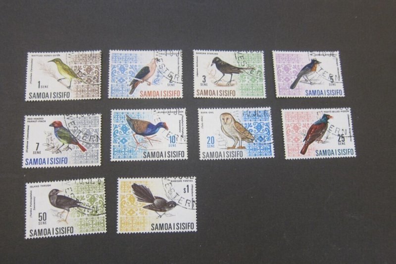 Samoa 1967 Sc 265-74 bird FU