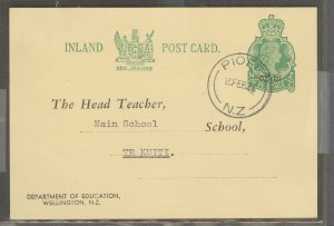 New Zealand  1962 QE II 2c Education P.C. Piopio