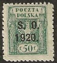 Eastern Silesia  45, mint,  hinge remnant. 1920.   (D244)